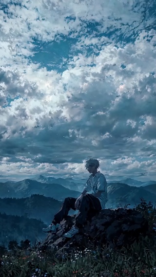 山顶美景