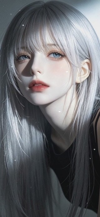 午后侧影女神
