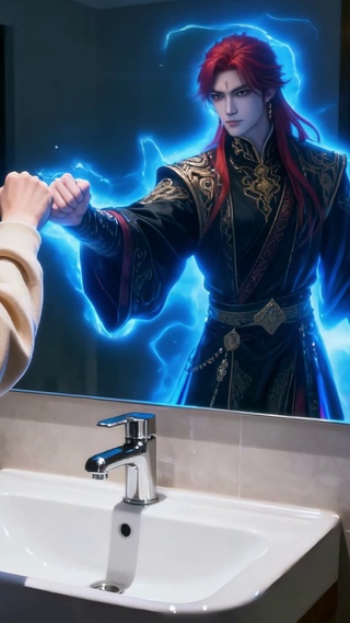 镜中灵力对视