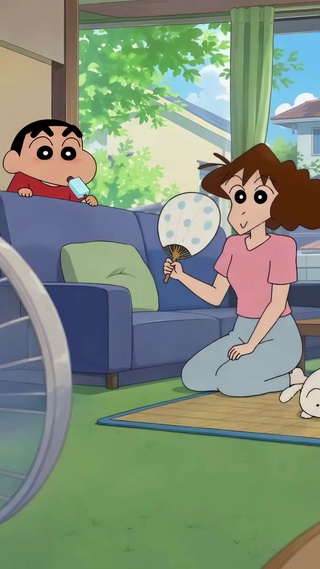 蜡笔小新一家悠闲日常