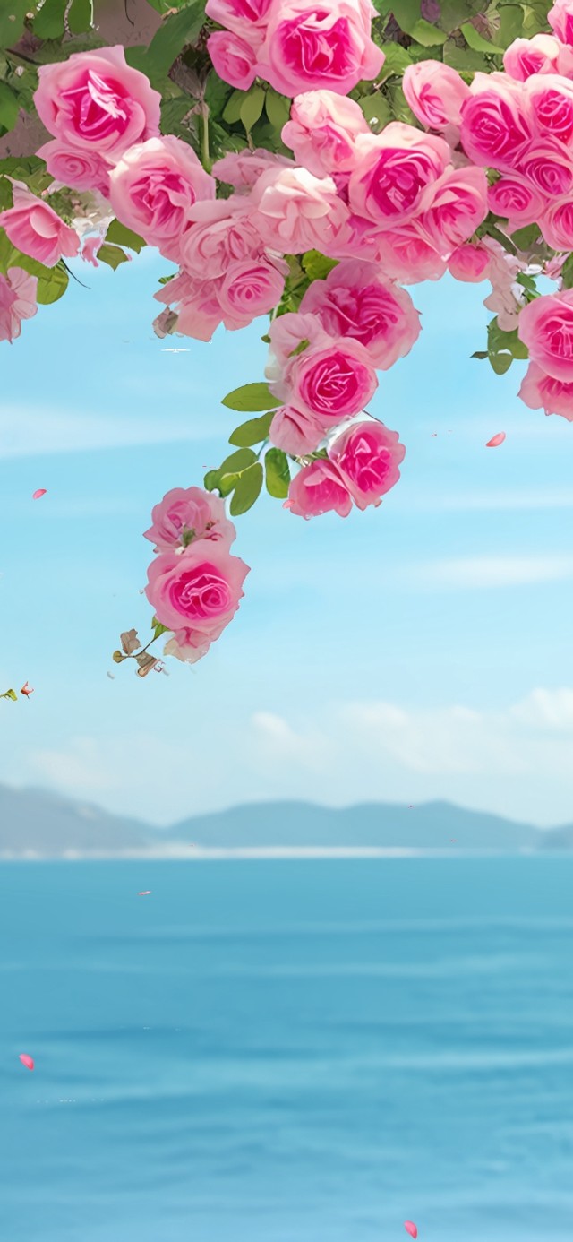 4K唯美治愈玫瑰花海