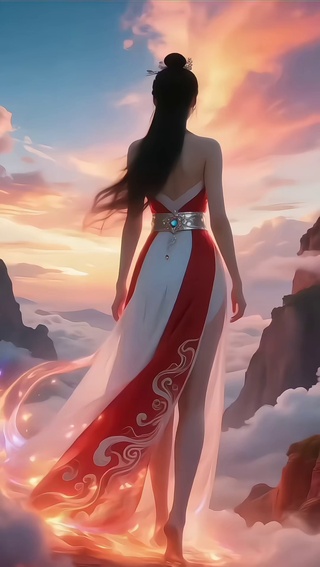 霞光美女