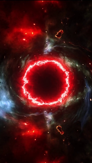 红色黑洞-星空系列