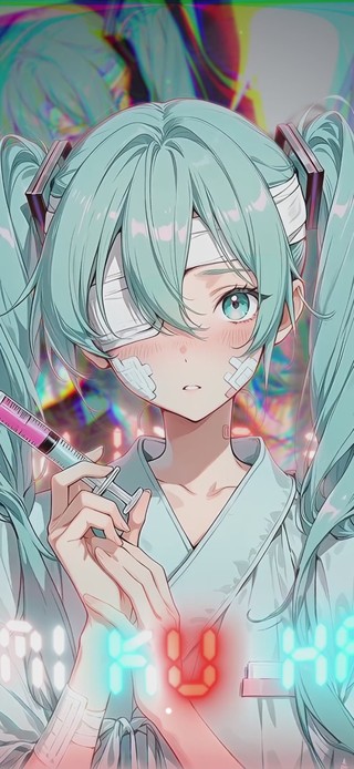 病娇初音 文字环绕