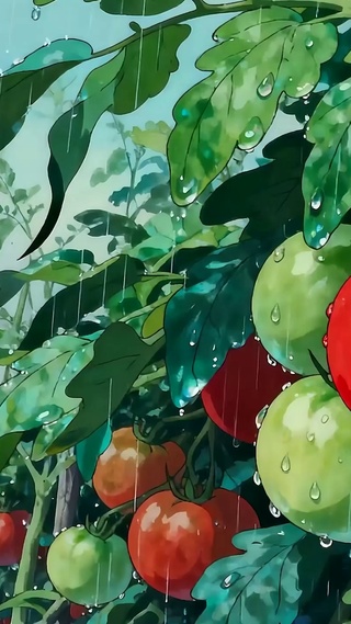 雨天番茄树