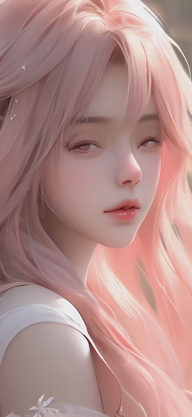 4K爱心粉色头发清纯少女(禁转