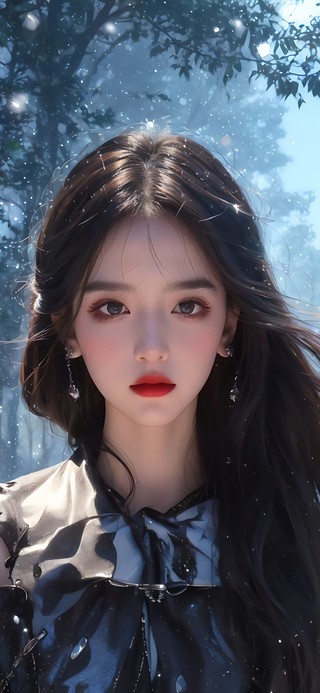 气质雪地女神