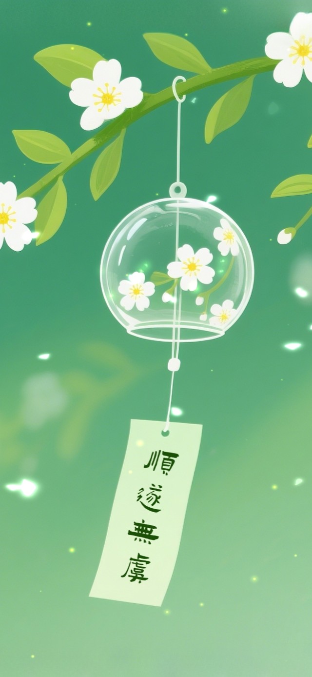 绿色清新风铃