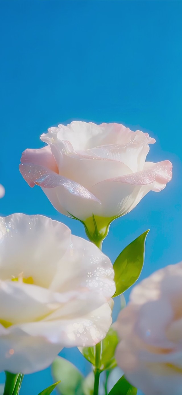 护眼清新洋桔梗花