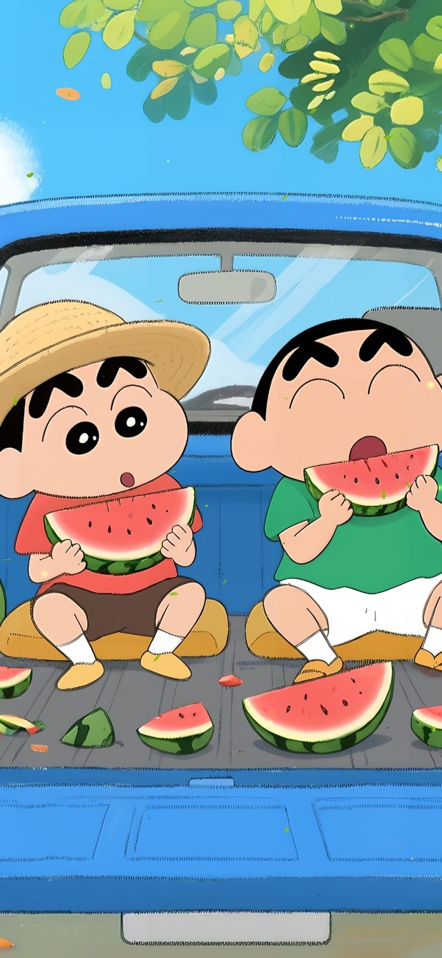 吃西瓜小新