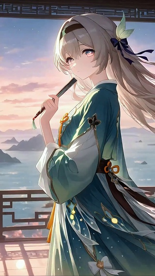 流萤丨高阁眺海丨