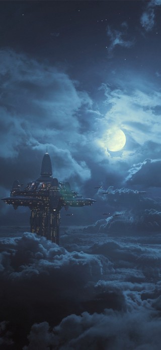 4K唯美天空基站