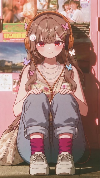 听歌的少女