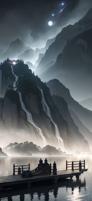 古风渔舟唱晚
