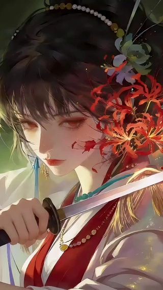 彼岸花剑光少女