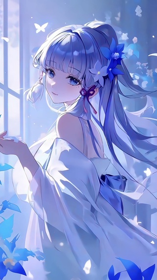 蓝色系女神