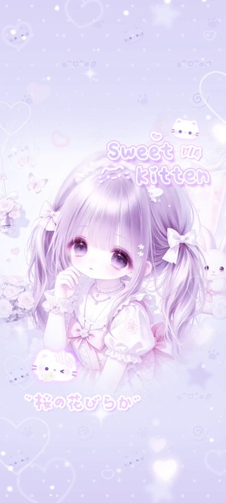 少女心事二次元紫色星月