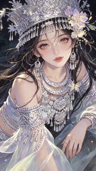 民族风动漫少女