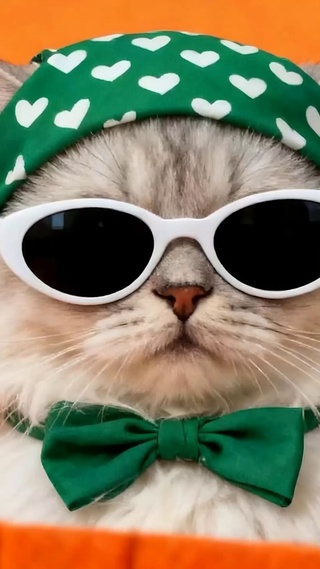 戴墨镜猫咪