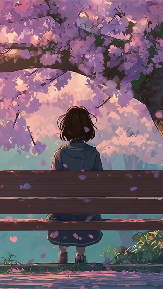 樱花树下