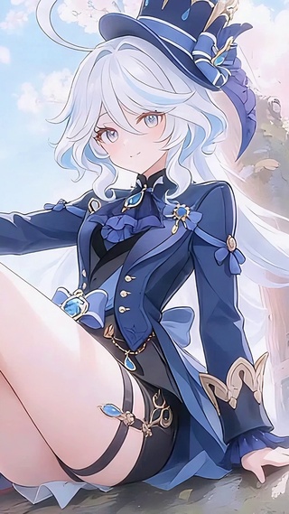 樱花树下芙宁娜