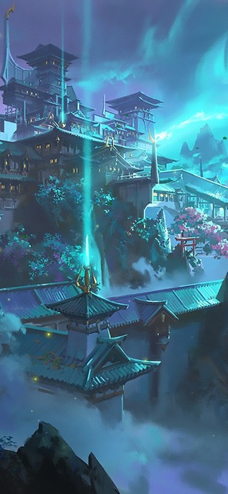 古风唯美仙境月色