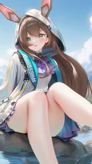 夏日河畔的阿米娅