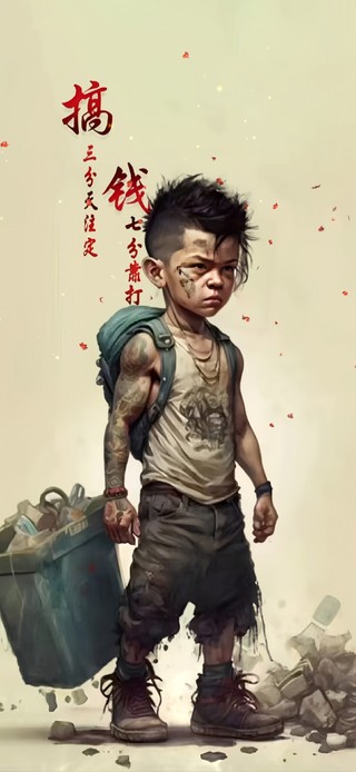 肌肉男孩 搞钱 打工人 4K