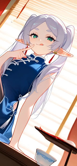 芙莉莲-黑丝旗袍