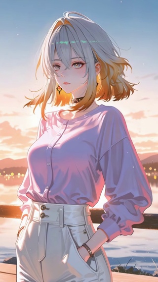 落日氛围嘉贝莉娜