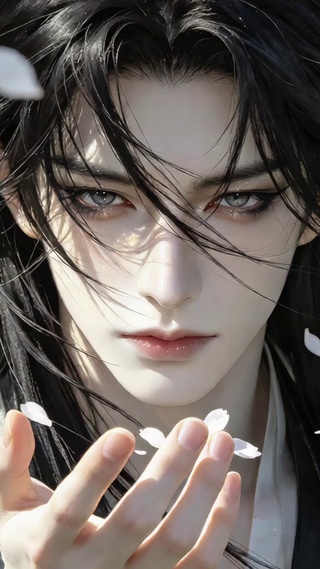古风落花美男