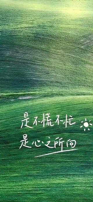 是不慌不忙是心之所向