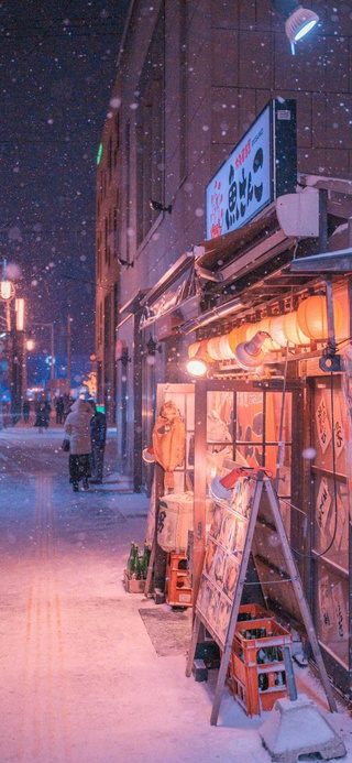 下雪街道