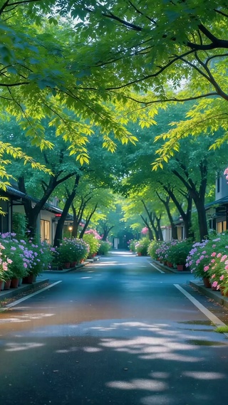 林荫花街