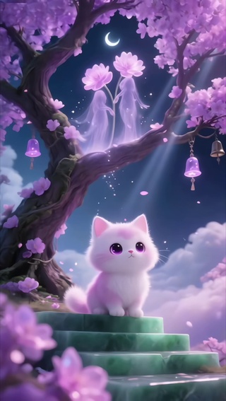 风铃和小猫