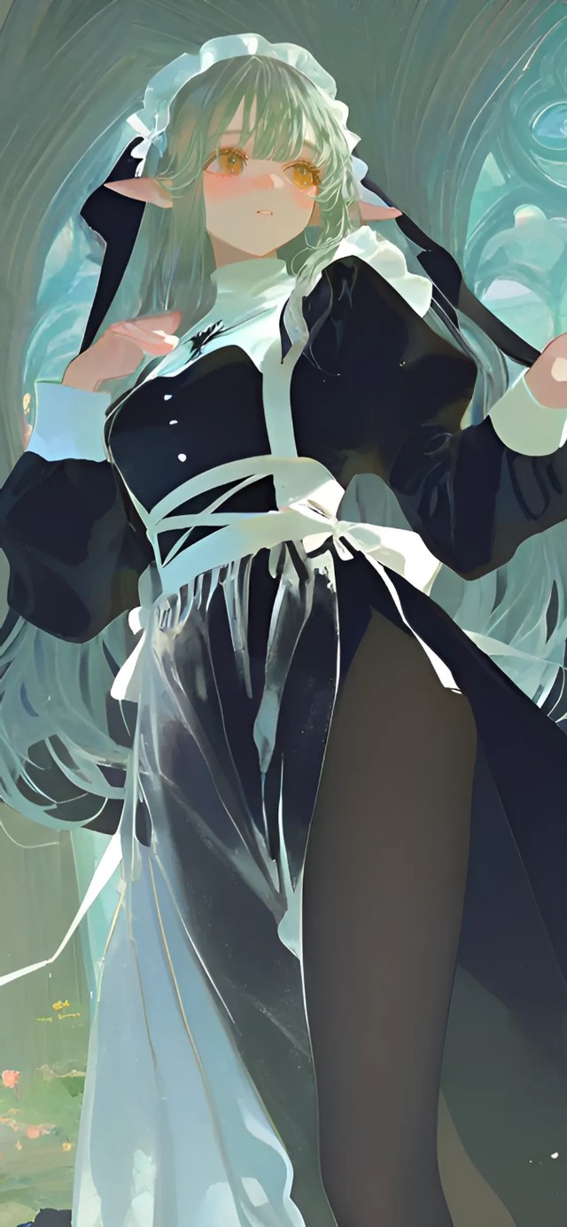 可琳·威克斯-黑丝修女制服美女