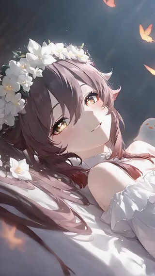 =胡桃丨纯白花海丨