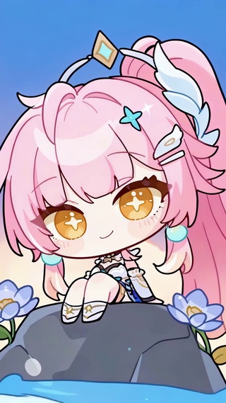 夏日的粉发小可爱-爱弥斯