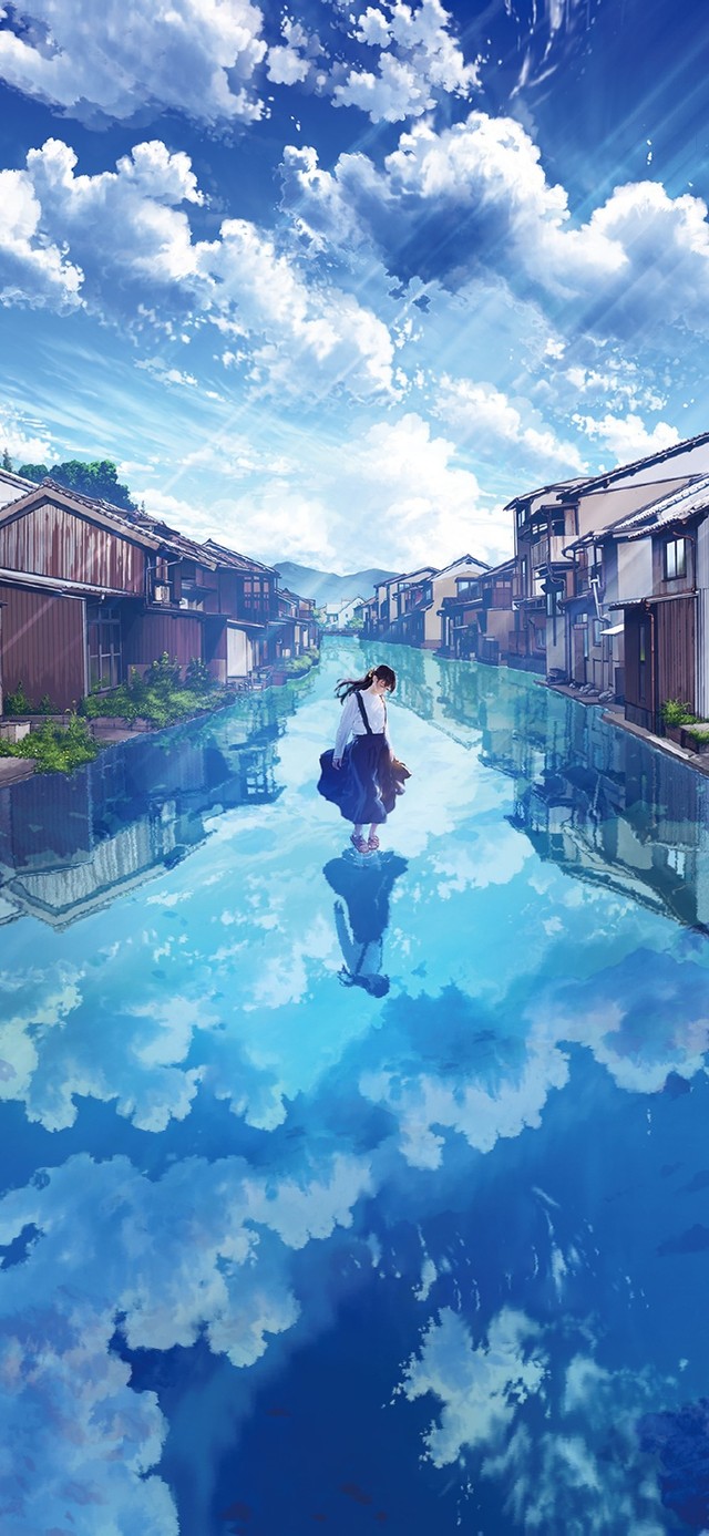 治愈系水中少女