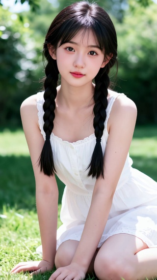 花丛少女
