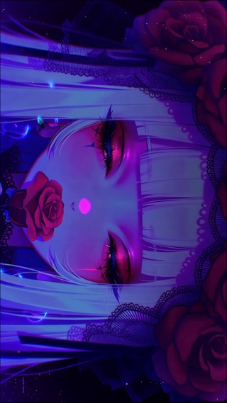 荆棘玫瑰眨眼女孩
