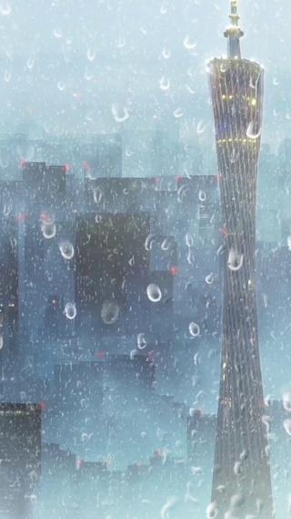 宁静-雨天城市