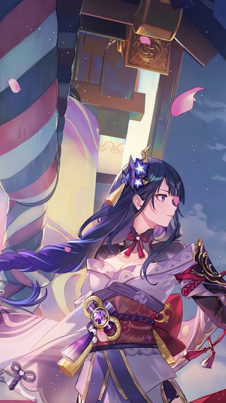 薄樱初绽时，雷电将军，B站up，风易微凉，下载更多清晰度！！！！！