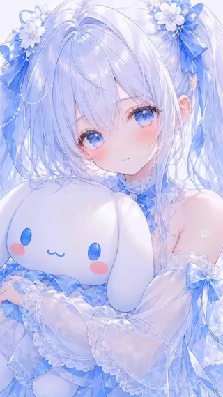 双马尾美少女
