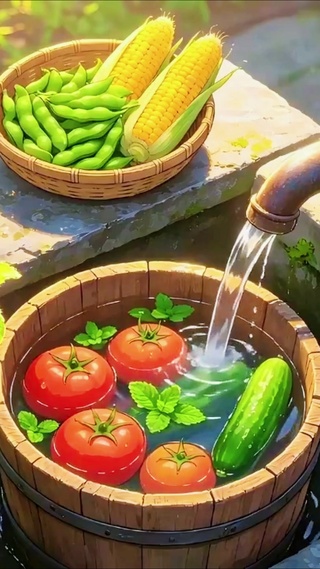夏日的清新果蔬（治愈水声）