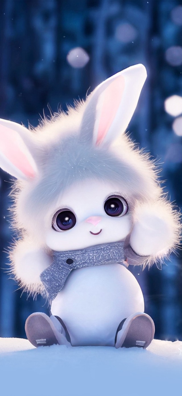 雪地里的兔子