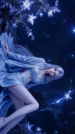 白发长腿女神