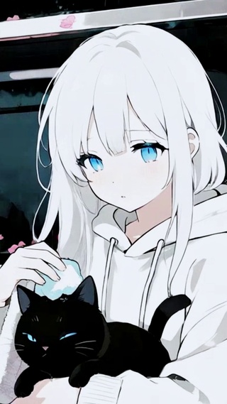 雨天少女与猫 雨天少女与猫