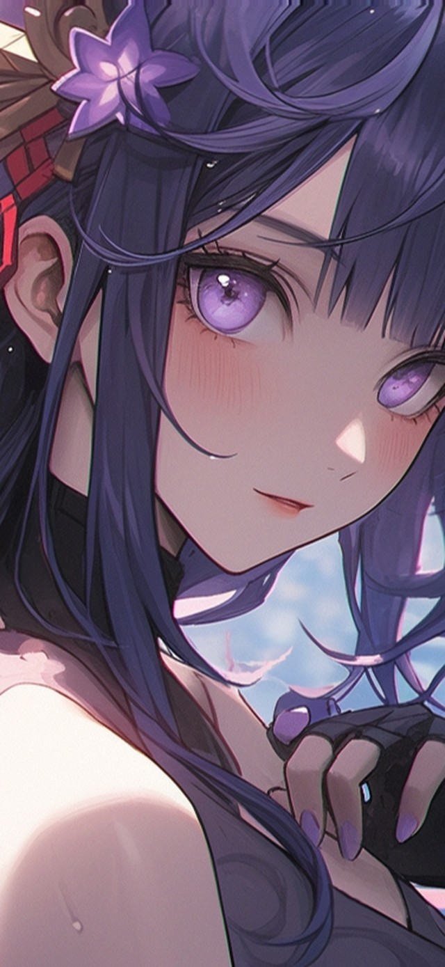 雷电将军  含羞