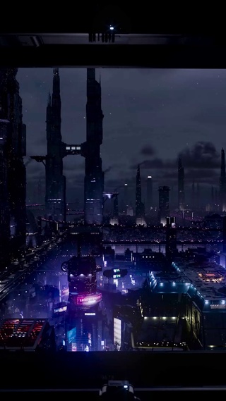 窗外未来科幻城市